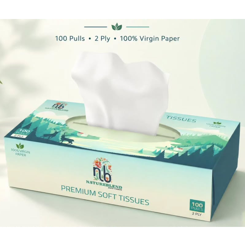 Facial Tissue Box 100 Pull